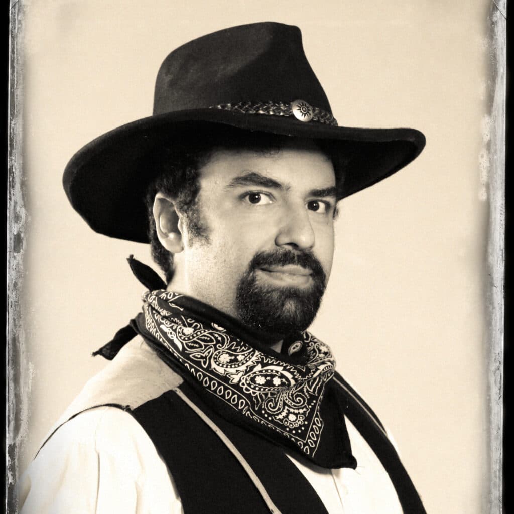 Author Photo (with cowboy hat)