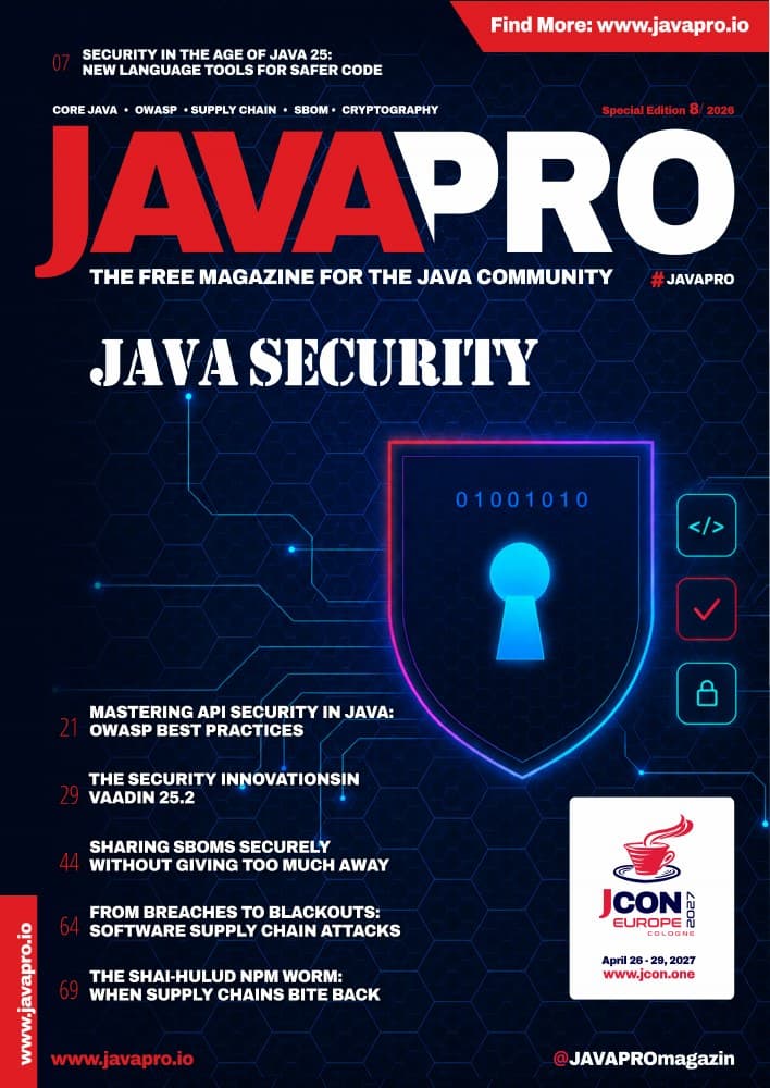 JAVAPRO 08/2026 Security Edition cover