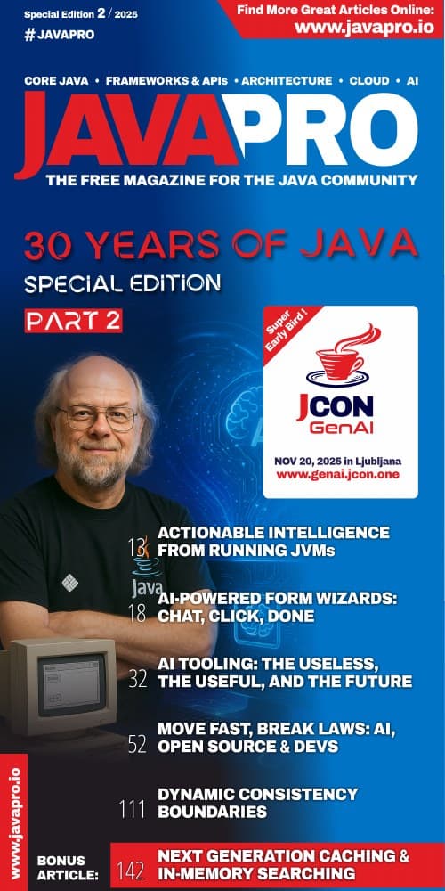 JAVAPRO 02/2025 · 30 Years of Java, Part 2 cover