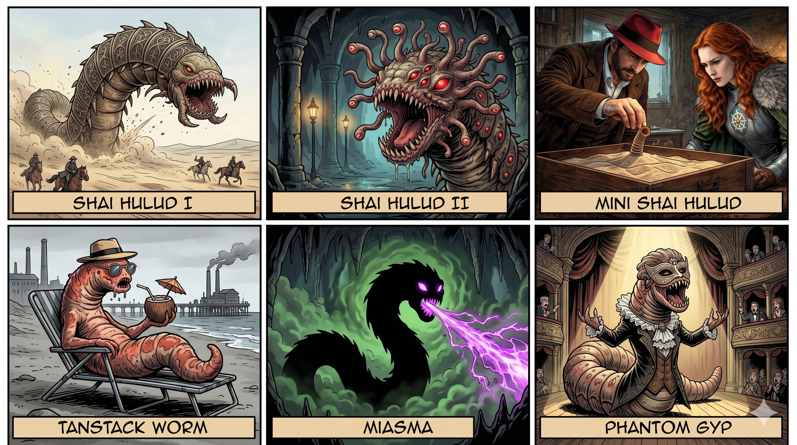 Six Worms